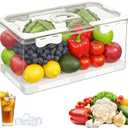 MAELSTROM Snackle Box Container, Picnic Basket with Lid and Handle, Clear Organizer Snackle Box for Biscuit, Fruits, Charcuterie -Perfect for Travel, Picnic, Beach & Party (1 Pack (Single Compartment))