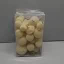 42PCS White Velvet Christmas Ball Ornaments, Flocked Vintage Rustic Farmhouse Baubles in Assorted Sizes for Xmas Tree Decorations, Hanging Ornaments for Home, Party & Wedding Dcor (Creamy White)