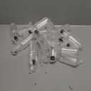 Zubebe 19 Pcs Hot Sauce Bottles Small Plastic Clear Woozy Bottles Empty with Leak Proof Black Screw Cap Mini Wine Liquor jars for Kitchen Sauce Salad Dressing Syrup Juice Whiskey (5 oz)