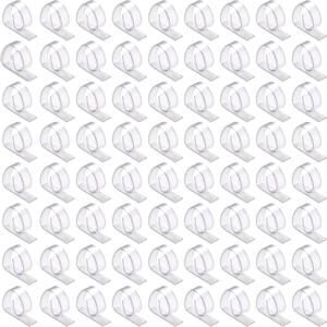 72 Pcs Plastic Tablecloth Clips for Outdoor Tables - Fits for 1.1 Thick Tables, Table Cloth Clip, Clear Clamps for Picnic Table Clips, Dining Table Cloth Holder