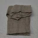 DriftAway Linen Textured Curtain Valances for Windows Light Filtering 3 Inch Rod Pocket Farmhouse Country Rustic Kitchen Valances for Bedroom Living Room Bathroom 18 inch Length Khaki