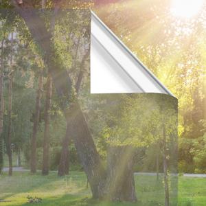 One Way Window Film Privacy,Static Cling Window Tint23.6" x 157"Silver, 23.6 X157.5 inches