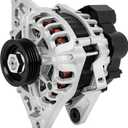 SCITOO Alternator Fits for Hyundai for Accent 2010-2011, for Kia for Rio 2010-2011, for Kia for Rio5 2010-2011, L4 1.6L, 90Amp CW IR IF 4-Groove Pulley, 11452 37300-23700 37300-26100