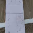 34" W 74" H Shower Glass Panel, Frameless Bathroom Shower Door, Fixed Glass Shower Panel with Clamps, 5/16"(8mm) Thick Clear Tempered Shower Door in Brushed Gold