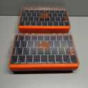 KastKing HyperSeal Waterproof Tackle Box, 3700 Deep Tackle Trays, Fishing Tackle Box Organizer With Removable Dividers, Fishing Gear & Fishing Accessories Storage (3700(2 Pack with compartment))