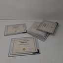 Hoikwo 8.5x11 Picture Frames, 6 Packs Silver Glass Certificate Frames for Document Diploma Award, Only for Tabletop Display Vertically or Horizontally (8.5x11-6 Frames)