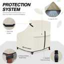Porch Shield Patio Chair Covers -Waterproof Outdoor Lounge Deep Seat Lawn Chair Cover - 30W x 33D x 34H inch, Beige