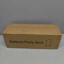 Metal Arch Backdrop Stand and Cover Set, 6FT Beige Reusable Spandex Fitted Backdrop Cover and Gold Wedding Arch Frame for Baby Shower, Birthday, Parties Decoration