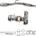 Front & Rear Catalytic Converter Compatible with 2002 2003 2004 2005 2006 Toyota Camry/Solara 2.4L L4, Catalytic Convertor EPA Compliant 674-811 16384