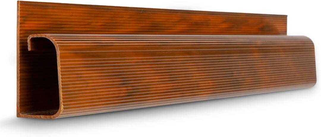 Cable Management Kit - 5-Pack 16-Inch J Channel Wire Organizers for Cords - Easy to Install Cord Hider Kit for Desk, Office, and Kitchen Use - Cable Management Under Desk by Simple Cord (Brown)