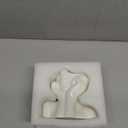 BrownLove Ceramic Face Vase White Flower Vase for Decor Female Form Face Vase Art Vase Modern Decorative Vase Centerpiece for Table Shelf Living Room Office Bedroom Small