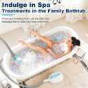Bubble Bath Mat,Bubble Bath Massager for Smooth Bathtub 3-Speed Adjustable Tub Spa Massager with Non-Slip Suction Cups and Remote Control Ideal for Stress, Sore Muscles & Total Relaxation