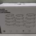 12-Pack Glass Containers with Tempered Lids Borosilicate, Oven-Safe(-4F~950F), Airtight, BPA-Free, Multi-Size for Meal Prep, Dishwasher Safe (Gray), 6.4 Cups