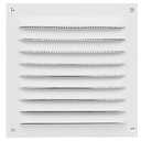 Amig - Square Premium Aluminium Grille with Mosquito Net 4" x 4" |Air Vent Cover | for Wall, Sidewall and Ceiling | 3,9 x 3,9 Inch | White