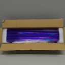 GUSTARIA Mahjong All-in-One Tile Rack & Pusher, Clear Acrylic Mahjong Rack and Pusher Combo, Modern American Majiang Tile Racks, Set of 4 (17.72 inches, Purple)