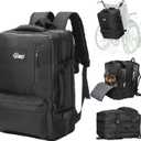 YMU 34L Large Wheelchair Bags to Hang on Back, Wheelchair Backpack Luggage for Travel Long Trip, Storage Bag for Electric Wheelchair Water-Resistant Universal fit Wheelchair Walker Stroller