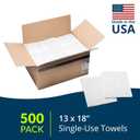 Avalon Papers Professional Towels, White, 13" x 18" (Pack of 500) - Waffle Embossed - 3-Ply Tissue - Dental Consumables (1001A)