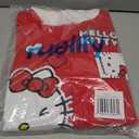 Hello Kitty Sanrio Girls Fleece Zip Up Hoodie with Ears for Big Kids (Red)