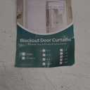 HOMEIDEAS Blackout Door Curtains 1 Panel White W30". L40"