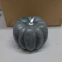 Baquler 3 Pcs Halloween Pumpkin Flameless Candle LED Farmhouse Rustic Thanksgiving Wax Flickering Candle Decorations Gifts for Autumn Fall Harvest Holiday Table