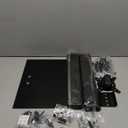 Dual Monitor Stand - Vertical Stack Screen Free-Standing Monitor Riser Fits Two 13 to 34 Inch Screen with Swivel, Tilt, Height Adjustable, Holds One (1) Screen Up to 44Lbs (Black)