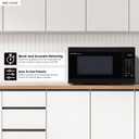 SHARP Countertop Microwave Oven with Removable 12.4" Carousel Turntable, 1000 Watt, 1.1 Cubic Feet, Black