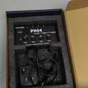 Fosi Audio PH04 4 Channel Headphone Amplifier Stereo Audio Amp with 12V 1A Power Adapter Ultra-Compact Portable Headphone Splitter for Studio and Stage