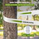 1250Lbs Mule Tape 1000ft X 1/2’’ Polyester Mule Webbing for Wire & Cable Conduit Work Variable Functions Heavy Duty Pull Tape Flat Rope for Pulling/Loading/Packing Under Any Weather Condition Muletape