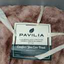 Pavilia Faux Fur King Bed Blanket - Tie-Dye Brown, Soft Fuzzy Warm Sherpa, Reversible Furry Shaggy Large Blanket, 90x108 (90 x 108 Inches - King)