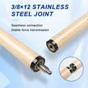LOTKEY Pool Cue Stick, 48" Pool Sticks Set of 4, Billiard Sticks with 13mm Leather Screw-On Tips for Beginners Youth Adults 14 15 19 20 21oz House Bar, 2-Piece Design