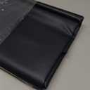 Majestic Giftware PU Faux Leather Rectangle Tablecloths | (TCE17-5472) Black Waterproof & Spill Proof Dining Table Cover | Decorative Washable Tablecloth for Home, Kitchen, Party (54"X72")