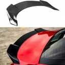 WheelX Rear Trunk Spoiler Compatible with 2018-2024 Toyota Camry SE XSE L LE XLE Hybrid, V2 Style Fits for 18-24 Sedan, High Kick Spoiler Wing Lip (Carbon Fiber Pattern)