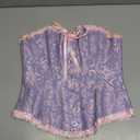 SZIVYSHI Corset Tops for Women, Bustier Shapewear Lingerie, Lace Waist Push Up Bodysuit S