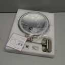 Magnifying Mirror with Lights 1x/15x: 8.5" Double Sided Wall Mounted Lighted Makeup Mirror for Bathroom, 3 Color Lights & 360Swivel Vanity Mirror, Brushed Nickel