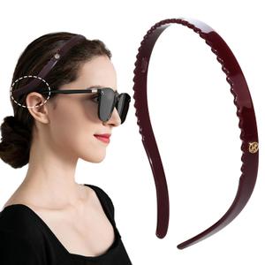 Red Headbands for Eyewear Flex No Pressure Hairband Fashion Acetate Headbands for Womens Sisters Girls Gifts