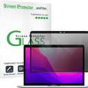amFilm Designed for MacBook Pro 13 Inch(2016-2022, M1/M2) /MacBook Air 13 Inch(2018-2021, M1) Privacy Glass Screen Protector [Zero Bubbles][9H Hardness][ Anti-Scratch][ Anti-fingerprint]