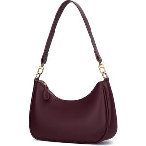 Shoulder Bag for Women Cute Hobo Purses and Handbags Underarm Purse | Women Shoulder Purse Retro Clutch Tote Bags for Women, Burgundy