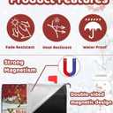 3PCs Winter Christmas Mailbox Covers Magnetic Standard Size, 21x18 Inch Santa Cardinal Snow Letter Box Cover Sets, Waterproof Holiday Mail Box Wraps Yard Garden Decorations