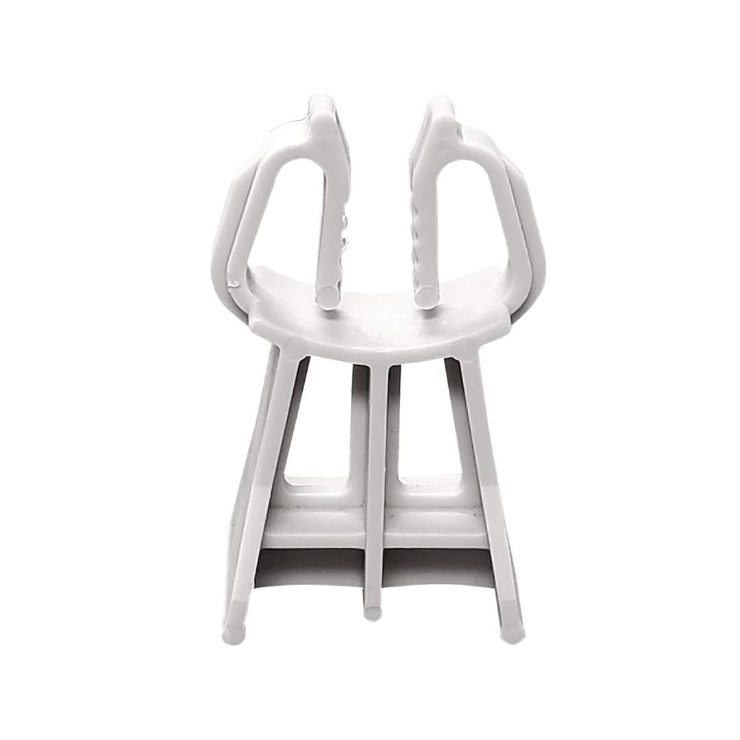 Snap Rebar Chairs 1.5 inch (30 Pack)  Quick, Easy & Durable Support  Bar Sizes 3-5 - Heavy Duty Plastic Spacers - Made in USA