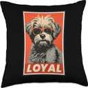 Peekapoo Paw Fun Peekapoo Loyal Dog Vintage Pet Mom Dad Throw Pillow, 18x18, Multicolor