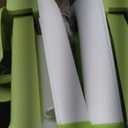 MoreFeel Collapsible Baby Bathtub for Newborn with Thermometer & 1 Hooded Towel & 1 Soft Floating Cushion,Portable Travel Bathtub with Drain Hole, Durable Foldable Baby Tubs for Infants to Toddler (Green)