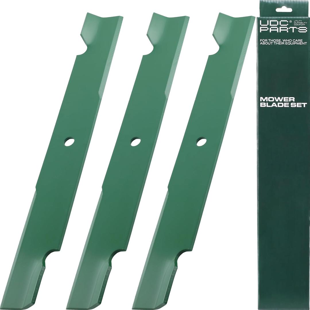 60 Inch Mower Blades for Bad Boy Exmark Gravely Hustler Toro Dixie Chopper 038-2007-00 High Lift Mulching Blades / 3 Pack/Replaces OEM no. 038-6050-00 038-6002-00 30227-60 30227-60V 602771