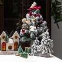 Vitalizart Green Velvet Ribbon Set 3/8" x 15 Yd Wooden Spool Fabric Trim 3 Rolls * 5 Yd for Christmas Wreath Decoration Handmade Craft Ornaments Gift Wrapping & Bow Making