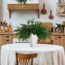 16 Pcs Christmas Norfolk Pine Branches Picks,18" Extra Length Artificial Xmas Branches Plants Pine Stems Needles, Fake Greenery Norfolk Pine Stems Sprigs for DIY Craft Garland Home Garden Decor