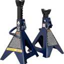 Big RED AT46002AUR Torin Double Locking Steel Jack Stands, 2 Pack, 6 Ton (12,000 lb), Blue