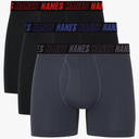 Hanes Men's Moves Performance Boxer Brief, Total Support Pouch, Regular, Trunk, and Long Leg, 3-Pack 500+ bought in past month ,Size M
