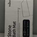 Stone Bath Mat Diatomaceous Earth Shower Mat Non-Slip Super Absorbent Diatomite Stone Bath Mats for Bathroom Floor Quick Drying Natural Easy to Clean (Line2-grey)