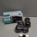 GRENFU Stove Knob Covers for Child Safety (5 + 1 Pack) Gas Stove Knob Covers with Strong Adhesive Double-Sided Tape Oven Knob Covers for Child Safety Prevent Kids & Pets from Turning on Stoves Black