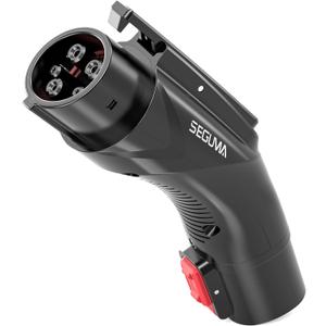 EV Charging Adapter for Tesla to J1772, Up to 60Amp with Safety Lock, IP65, Portable J1772 Tesla Adapter, Compatible with Tesla Mobile Charger Wall Connector Destination Chargers for All J1772 EVs (Black)