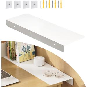 Metal Kitchen Refrigerator Gap Partition Countertop Gap Extension Board, Refrigerator Side Partition, Gap Covers Between Countertop And Walls, No Drill (White, 23.62 * 7.87inch)
